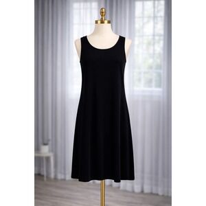 New Sympli Canada Little Black Dress Trapeze Swing A Line Sleeveless Size 10